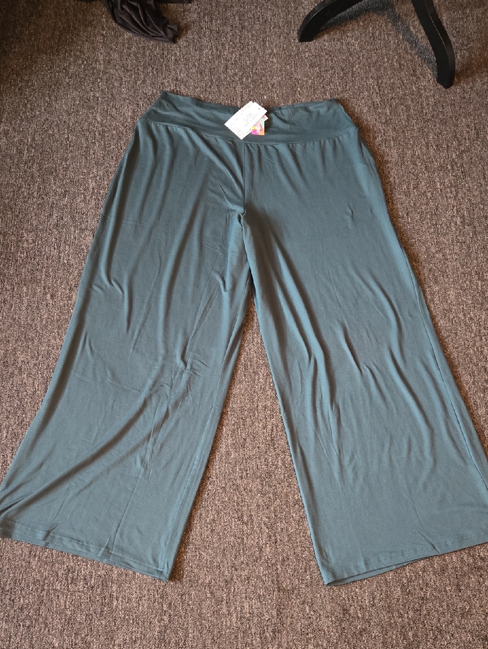 Lularoe Wide Leg Essential Leggings in Teal Green